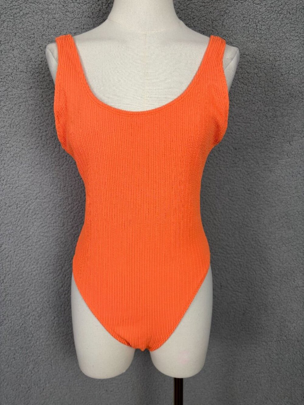 COTTON on Women's Juniors Low-Back One-Piece Swimsuit  Orange Size Small NWT's